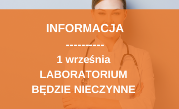 1 września laboratorium nieczynne